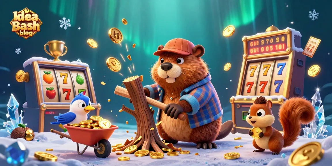 Engage with the Idea Bash blog to win big in an exciting casino adventure illustration.