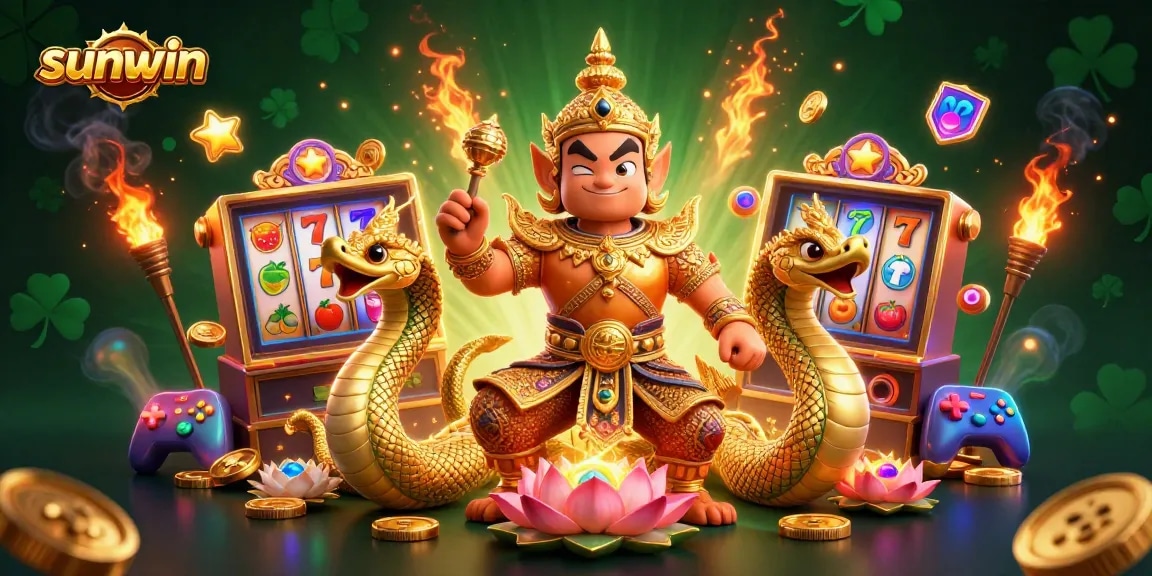 Experience thrilling jackpot adventures with sunwin's vibrant slot characters and dynamic game elements.