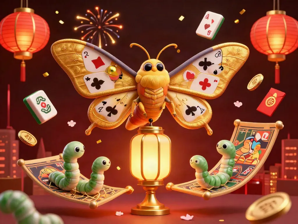 Experience the thrill of kèo bóng đá with a striking 3D illustration of a moth and vibrant casino elements.