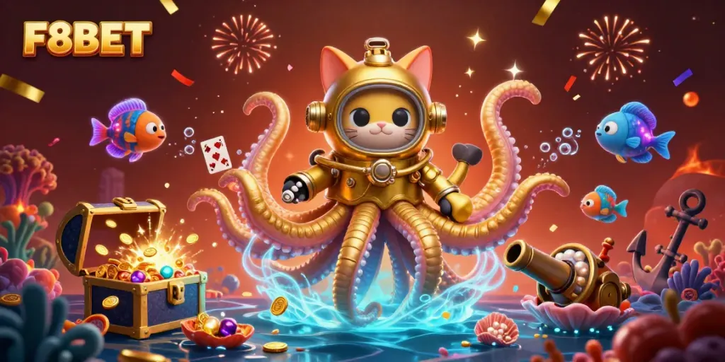 Engage with F8BET's thrilling gaming world filled with energy, surprises, and treasures.