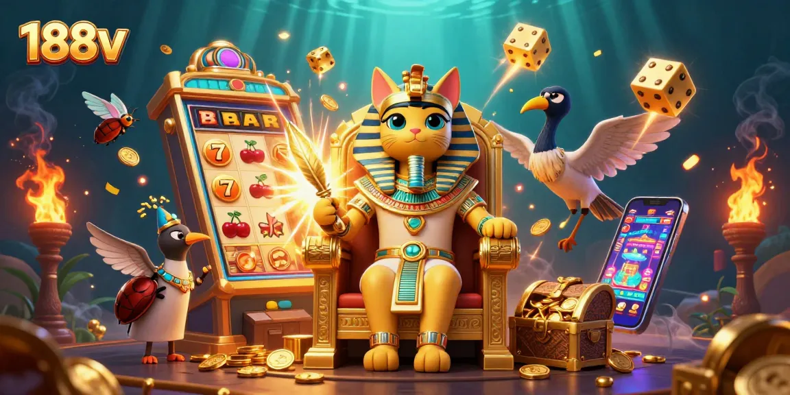 Experience thrilling slots and casino games at 188v featuring lively characters and dynamic gameplay elements.