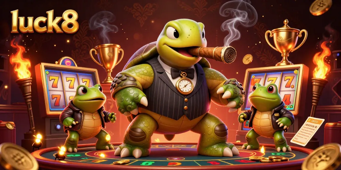 Experience thrilling gaming at luck8 with vibrant characters in a dynamic casino scene.