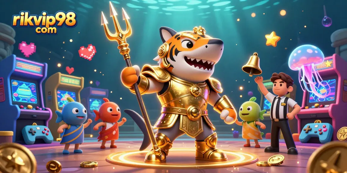 Experience exciting games at rikvip98 com with detailed 3D underwater adventure and vibrant arcade elements.