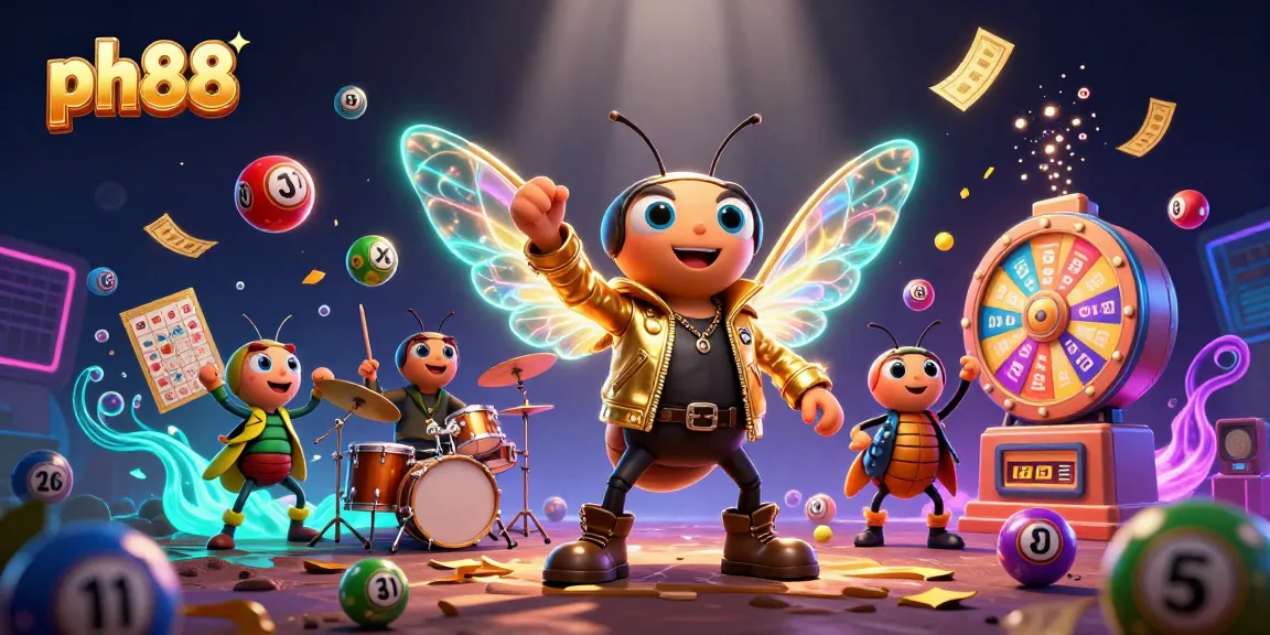 Experience the excitement at ph88 with dynamic lottery elements and animated gaming characters.