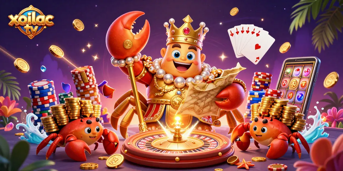Xoilac TV unveils a vibrant world of gambling entertainment with sparkling gems and golden coins