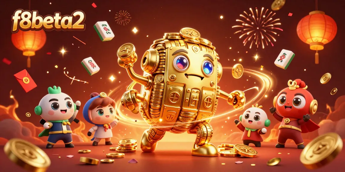 Engage in thrilling gameplay with f8beta2 showcasing dynamic golden golems and casino elements.